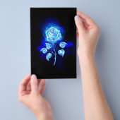 Blauw Roos verbranden Flyer (Hand)