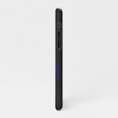 Blauw Roos verbranden iPhone Hoesje (Linkerkant)