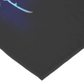 Blauw Roos verbranden Korte Tafelloper (Hoek)