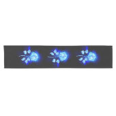 Blauw Roos verbranden Korte Tafelloper (Horizontaal)