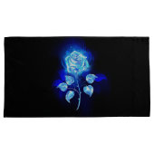 Blauw Roos verbranden Kussensloop (Voorkant-Rechts)