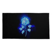 Blauw Roos verbranden Kussensloop (Achterkant-Links)