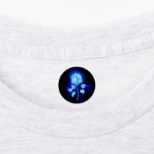 Blauw Roos verbranden Labels (Aangebracht)
