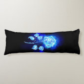 Blauw Roos verbranden Lichaamskussen (Voorkant)