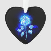Blauw Roos verbranden Ornament (achterkant)