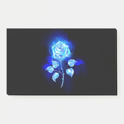 Blauw Roos verbranden Post-it® Notes (Voorkant)