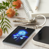 Blauw Roos verbranden Sleutelhanger (Voorkant Rechts)