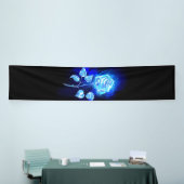 Blauw Roos verbranden Spandoek (Beurs)