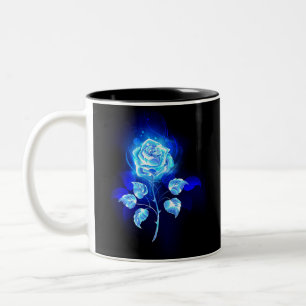 Blauw Roos verbranden Tweekleurige Koffiemok