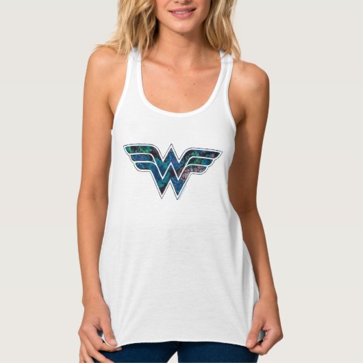 Blauw Roos WW Tanktop (Voorkant)