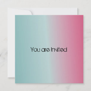 Blauw Roze Baby shower Kaart