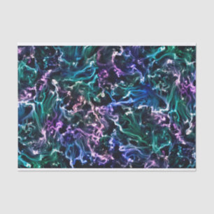 Blauw roze Blauwgroen kosmische Abstracte gloed vo Tissuepapier