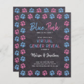 Blauw roze budgetafdrukken Virtuele sekse onthulle (Voorkant / Achterkant)