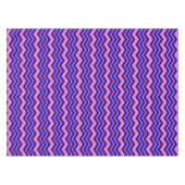 Blauw Roze Chevron Zigzag Ontwerp  Tafelkleed (Voorkant (Horizontaal))
