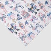 Blauw & Roze Chinoiserie Toile Kerstmis Tissuepapier (Detail)