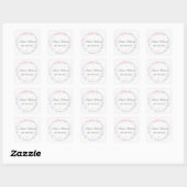 Blauw & Roze Confetti - Vierkante Sticker (Vel)