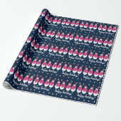 Blauw Roze En Geel Cadeaupapier (Uitgerold)