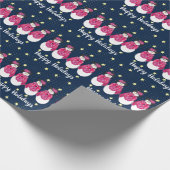 Blauw Roze En Geel Cadeaupapier (Hoek)