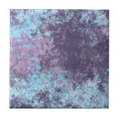 Blauw, Roze en Paarse Marmer Abstract Tegeltje (Voorkant)