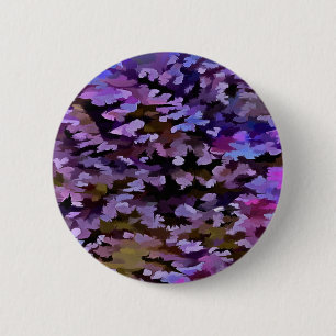 Blauw, Roze en Sienna Camouflagepatroon Ronde Button 5,7 Cm