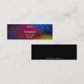 Blauw roze geel mini visitekaartje (Voorkant / Achterkant)