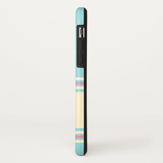 Blauw roze geel monogram modern legant Case-Mate iPhone case (Achterkant/links)