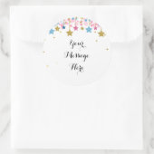 Blauw Roze Gouden twinkel Dank u Sticker