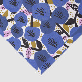 Blauw roze goudplatenportfolio tissuepapier (Detail)