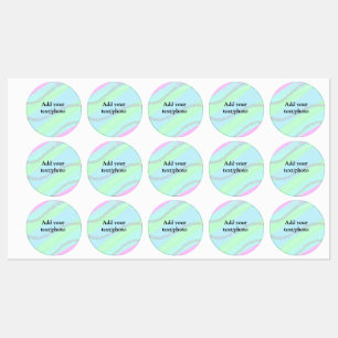 Blauw roze groene glitter sparkle pastel voeg naam labels