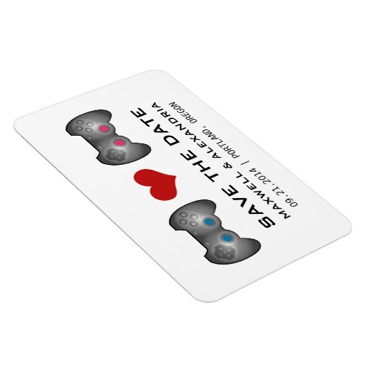 Blauw roze komezelaar Opslaan Datum magneet (Rechterzijde)