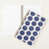 Blauw Roze Mandala Patroon Boho Planner (Display)