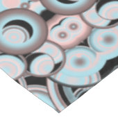 Blauw roze mocha zwart verloopkleurenvulpatroon tafelkleed (Gekanteld)