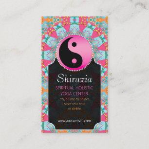 Blauw roze New age balans Lifestyle Coach Visitekaartje