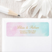 Blauw Roze Ombre Geslacht Neutrale Reveal Baby Sho