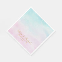 Blauw Roze Ombre Geslacht Onthulling Baby Shower W