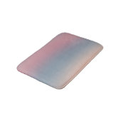 Blauw roze ombre gradiënt vervagen Abstract ontwer Badmat (Gekanteld)