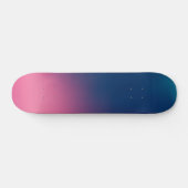 Blauw roze ombre skateboard (Horizontaal)