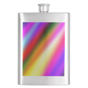 Blauw roze ombre waterverf abstract pastel regenbo flacon