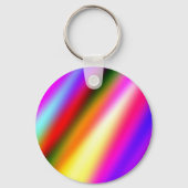 Blauw roze ombre waterverf abstract pastel regenbo sleutelhanger (Voorkant)