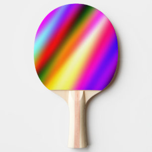 Blauw roze ombre waterverf abstract pastel regenbo tafeltennisbatje