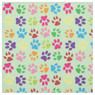 Blauw roze Paarse groene Oranje hond poett kattekl Stof
