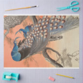  Blauw Roze Peacock Artwork Decoupage Tissuepapier (Craft)