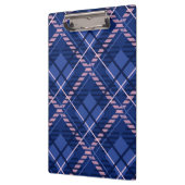 Blauw & Roze Plaid Klembord (Links)