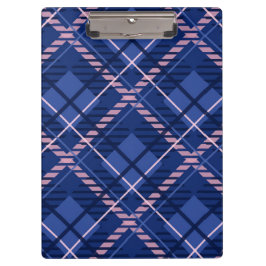 Blauw & Roze Plaid Klembord