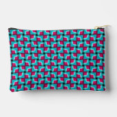 Blauw Roze Schattige Modern Pattern Etui (Achterkant)