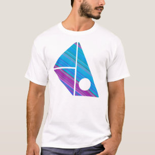Blauw roze t-shirt