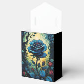 Blauw Rozen wijnstokken 1 tent Bedankdoosjes (Geopend)