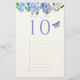 Blauw Rozenlint Monogram Trouw Gastlijst Stati Briefpapier