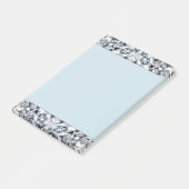 blauw ruitenbiljet na zijn post-it® notes (Schuin)