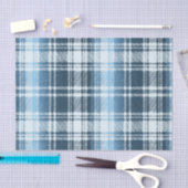 Blauw ruitjes tissuepapier (Craft)